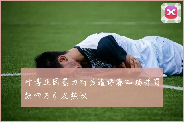 叶博亚因暴力行为遭停赛四场并罚款四万引发热议